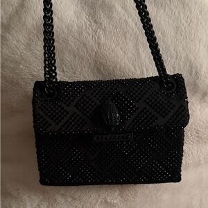 Kurt Geiger Black Beaded Shoulder Bag
